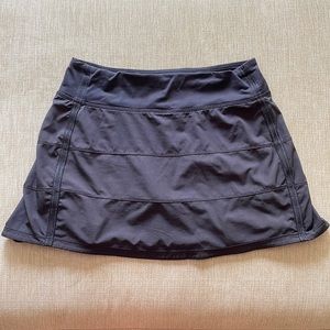 Lululemon Pace Rival Mid-Rise Skirt- BLACK
